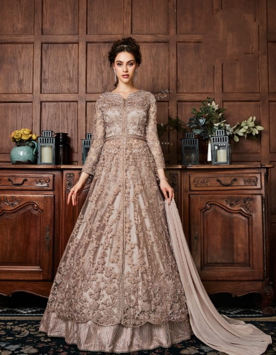 Thulian Color Festive Wear Butterfly Net Patti Thread Codding Embroidered Stone Work Salwar Suit For women
