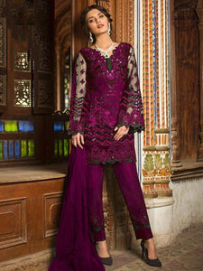Lollipop Color Butterfly Net Embroidered Sequence Work Party Wear Salwar Suit