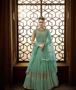 Turkish Color Designer Heavy Soft Net Embroidered Stone Multi Zari Work Salwar Suit For Function Wear