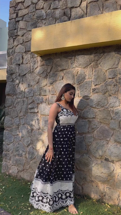 Glamorous Sequin Embroidered Gown Perfect for Special Occasions