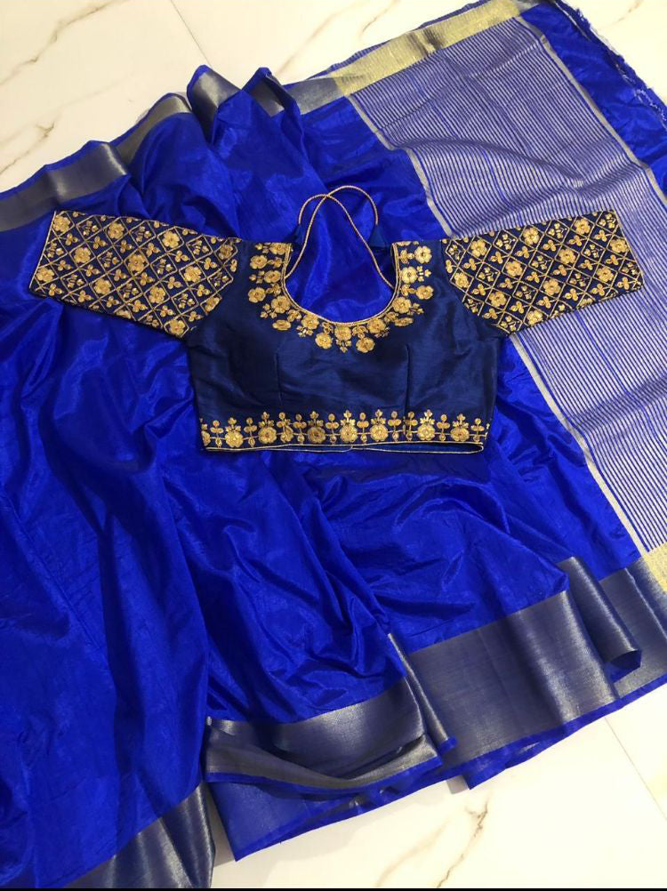 Chennai Express Saree With Stitched Blouse For Women