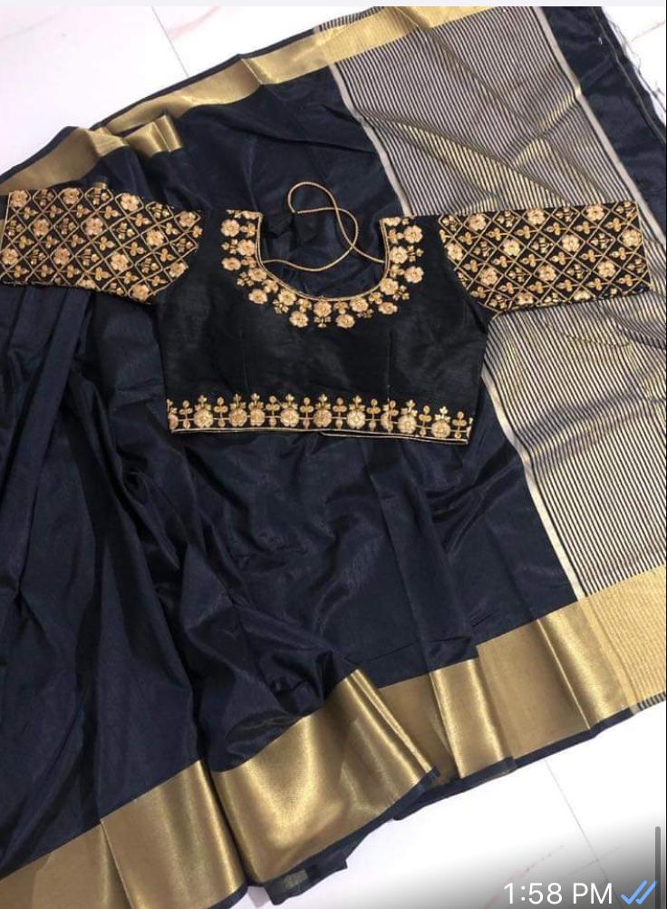 Chennai Express Saree With Stitched Blouse For Women