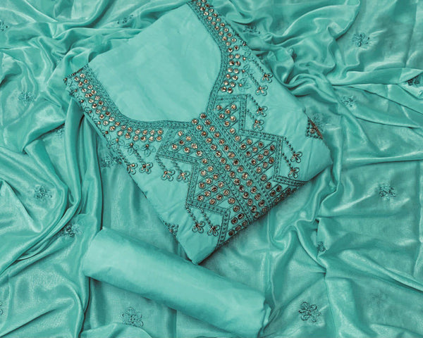 Party Wear Designer Cotton Embroidery Salwar Suit