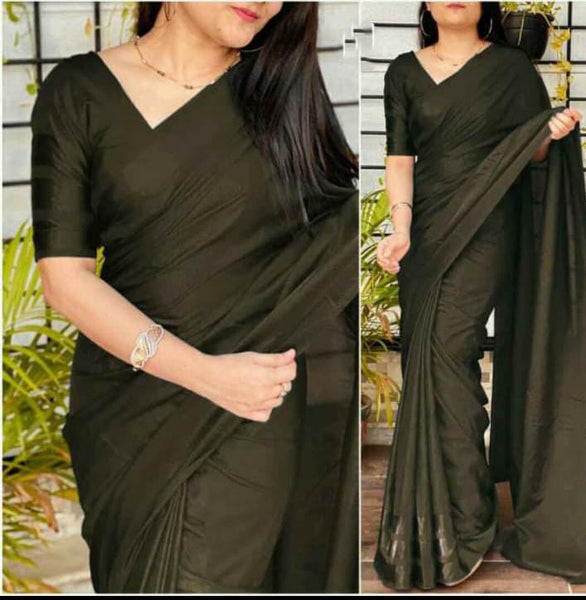 Party Wear Art Silk Design Saree With Blouse