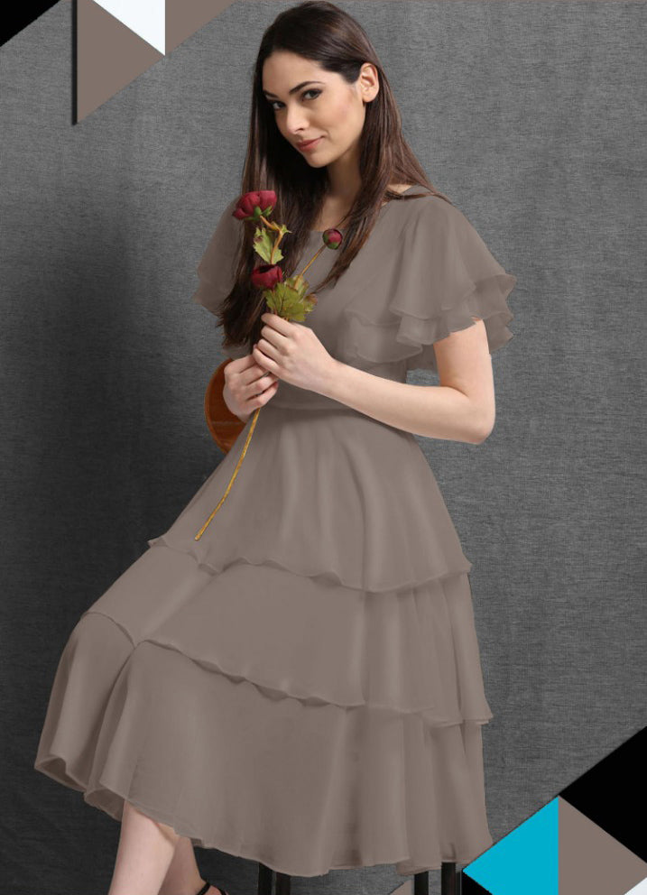 Latest Ruffle Short Dress