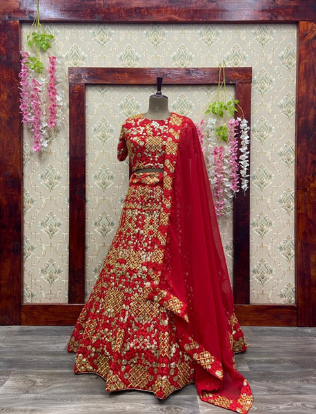 Georgette Embroidered bridal lehenga Blouse Design for women