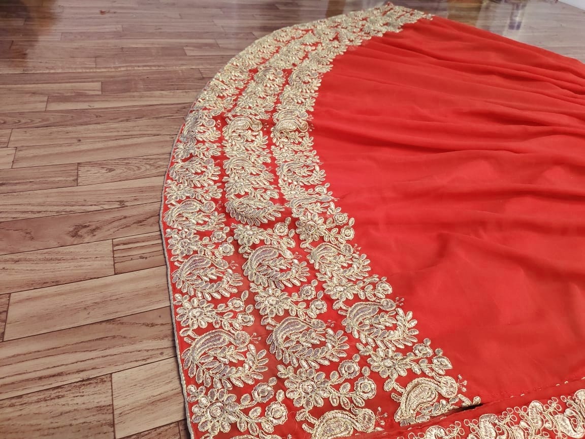 Latest Embroidered Georgette Lehenga Choli