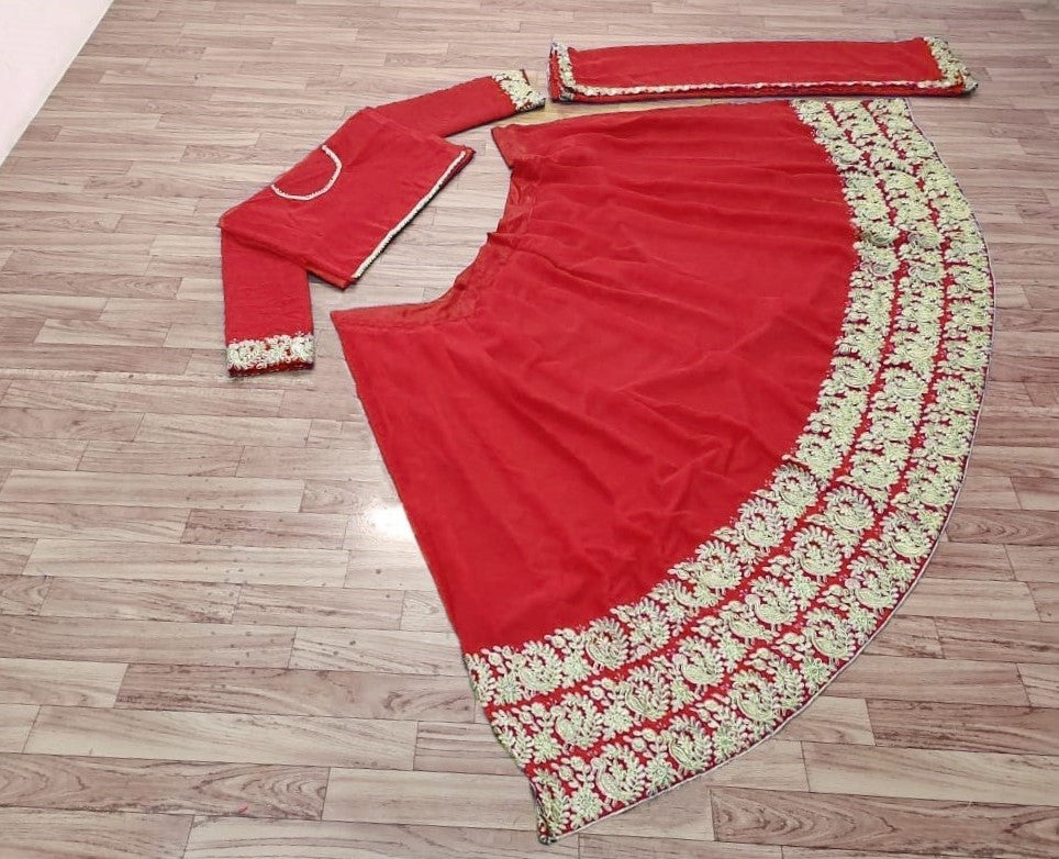 Latest Embroidered Georgette Lehenga Choli
