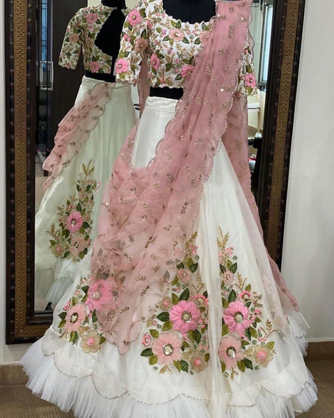 Latest Design Embroidered Lehenga For Party Wear
