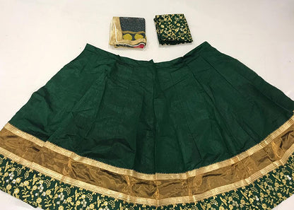 Green Color Silk Designer Leheneg Choli For Women