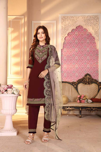 Designer Embroidered Latest Punjabi Salwar suit Design for women