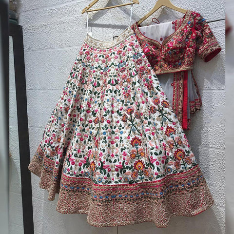 Multi Work Designer Lehenga For Women