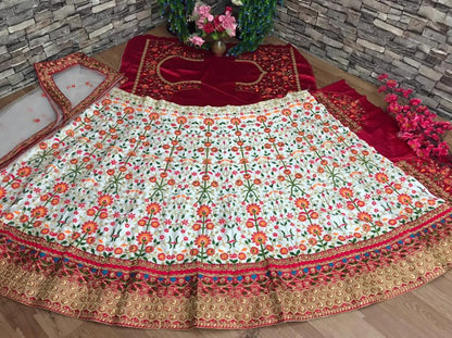 Multi Work Designer Lehenga For Women