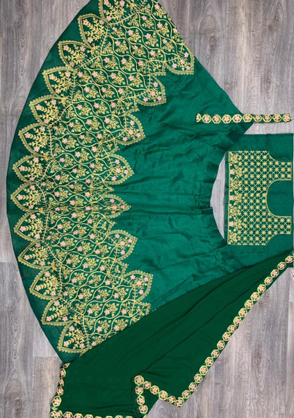 Latest Banglori Silk Embroidered Lehenga For Ladies