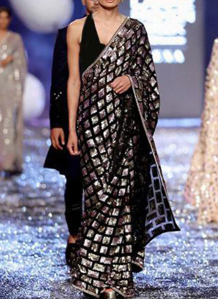 Party Wear Latest Designer Georgette Saree With Blouse