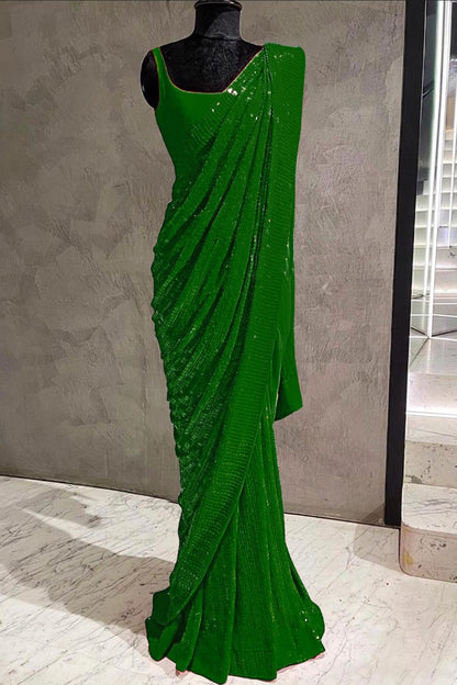 Party Wear Georgette Sequence work Saree