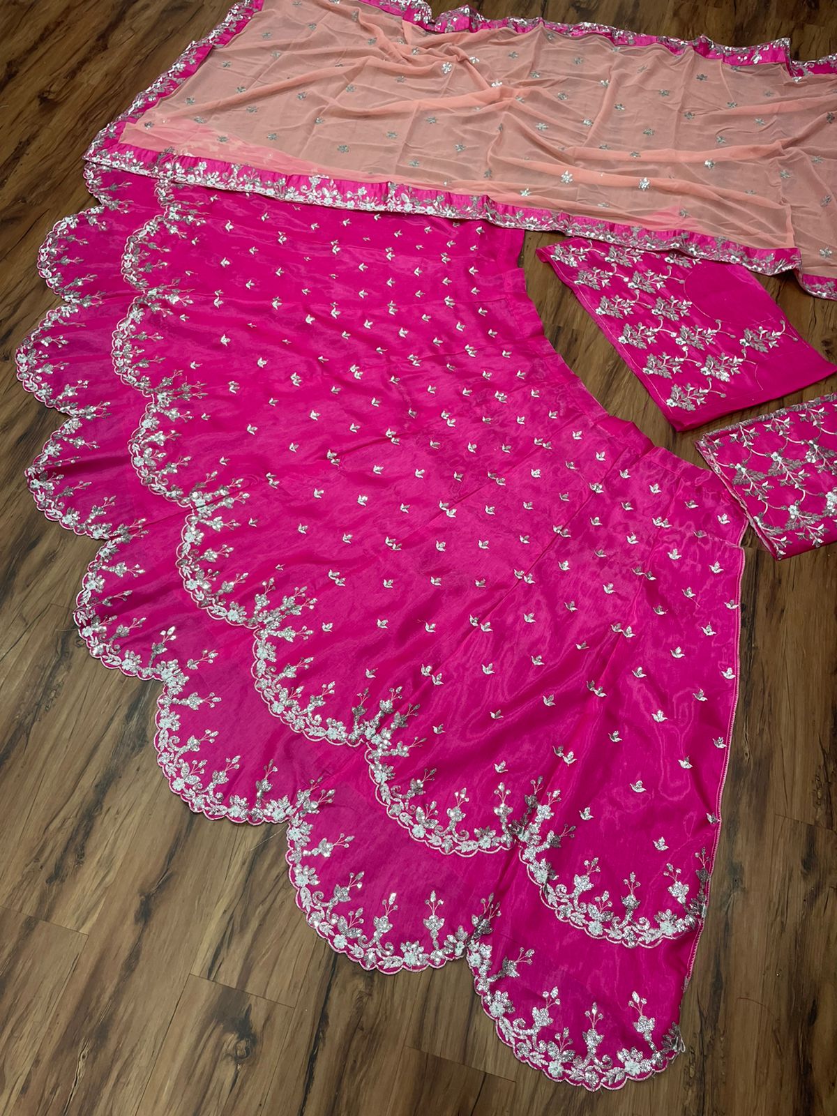 Bridal Wear Banglory Satin Lehenga Choli With Dupatta