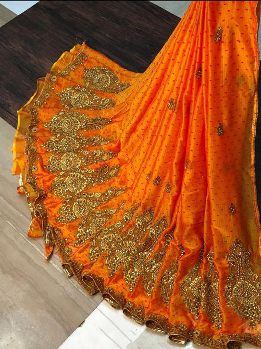 Designer Latest Embroider Saree For Women