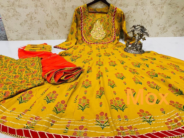 Yellow Color Designer Rayon Stitched Kurti pant Dupatta