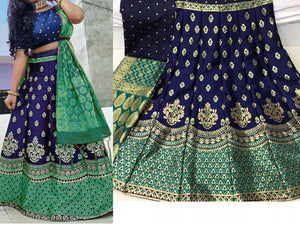 Obsessing Green Function Wear Lehenga Choli