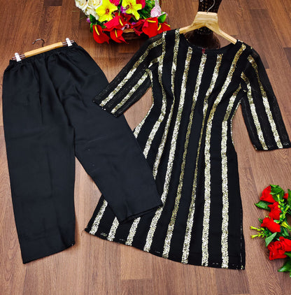 Embroidered Plazo Kurti For Women