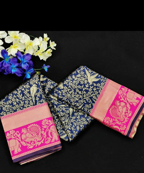 Beautiful Rich Pallu Jacquard Work On All Over The Saree For Women