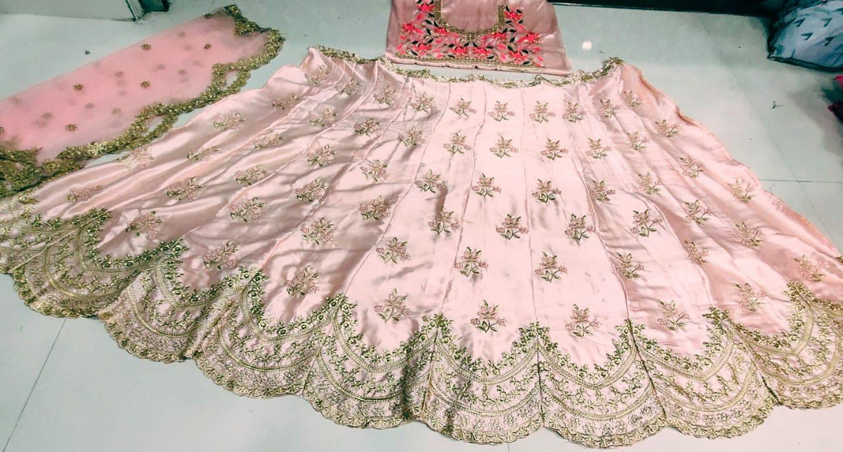 Light Pink Color Designer Lehenga Choli for women