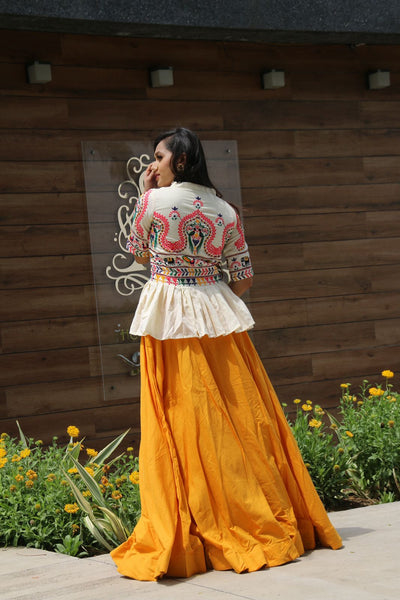 Yellow Color Designer Party Wear Top and lehenga for Women