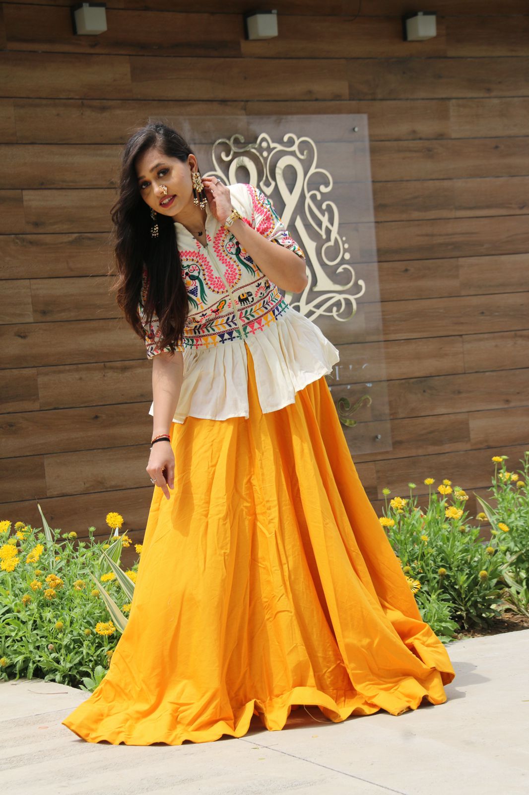 Yellow Color Designer Party Wear Top and lehenga for Women